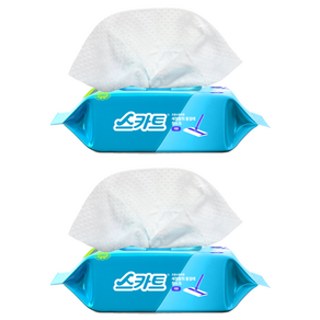 스카트 도톰 촉촉한 세정탈취 물걸레 청소포 25매