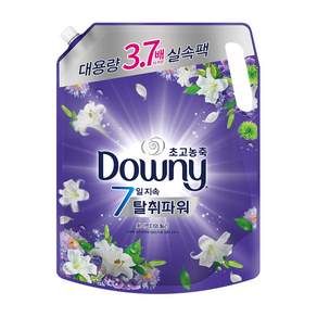 다우니 초고농축 7일지속 탈취파워 섬유유연제 화이트티와 릴리 리필