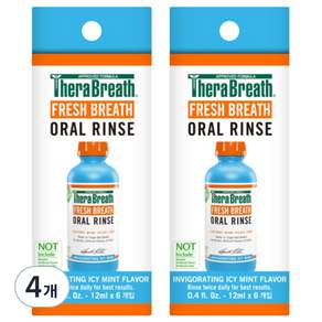 테라브레스 프레시브레스 오랄린스 인비고레이팅 아이시민트 휴대용 구강청결제 12ml x 6p