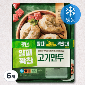 풀무원 얇은피 꽉찬속 고기만두 (냉동)