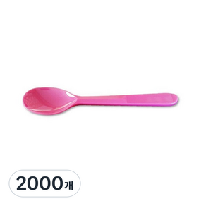일회용 개별포장 아이스크림 스푼 소 핑크