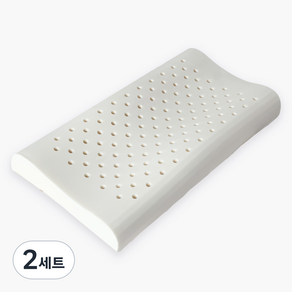 아카시아 국내산 낮은 경추 천연라텍스 베개 + 속커버 세트