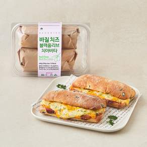 이엘후레쉬 바질 치즈 블랙올리브 치아바타