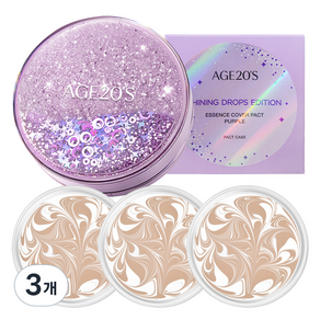 에이지투웨니스 샤이닝 드롭 에디션 뉴오리지널 에센스 커버 팩트 케이스 + 리필 12.5g x 3p