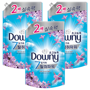 다우니 7일 지속 탈취파워 초고농축 섬유유연제 레몬그라스와 라일락 리필