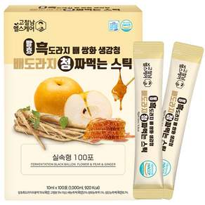 고철남헬스케어 발효 흑도라지 배 쌍화 생강청 짜먹는 실속형 스틱
