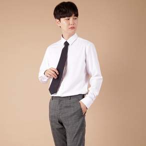 엘엑스티 남성용 구김없는 스판 반슬림 와이셔츠