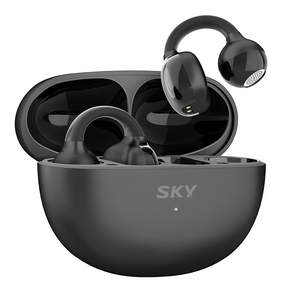 SKY 핏 클립 블루투스 6.0 귀찌 오픈형 무선 이어폰 IM-C1 블랙 5시간