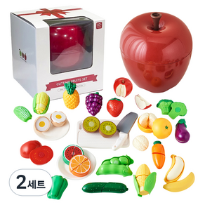 플레이맥스 사과 쏙 과일자르기 소꿉놀이 세트