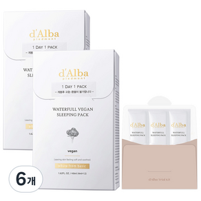 [비건뷰티] 달바 워터풀 슬리핑팩 4ml x 24p + 키트 4ml x 3p