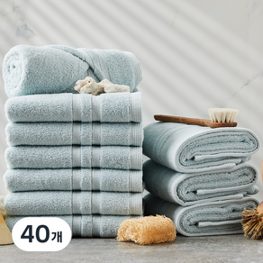 소프트터치 플로랄 수건 160g 30수 면사