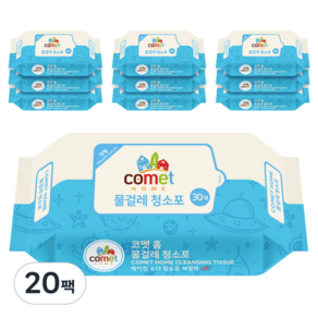 코멧 홈 물걸레 청소포 대형 리필 30매 - 물티슈