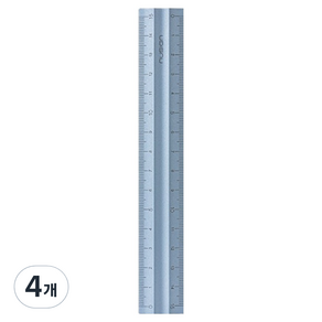 델리 누사인 알루미늄 직자 휴대용 양면 눈금자 15cm