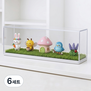 쿠리바바 투명 피규어 케이스 장식장 2p
