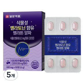 일양약품 식물성 멜라토닌 함유 멜라톤 알파 15g