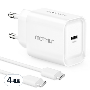 모디스 30W GaN PD 3.0 PPS 초고속 충전기 어댑터 + C to C 초고속 케이블 1.2m 세트