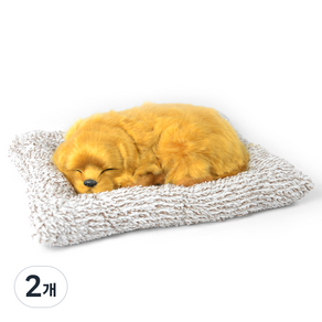 서하의집 댕댕이 와 냥냥이 잠자는 동물인형 갈색리트리버