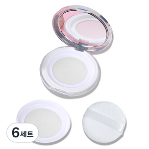 셀프천사 슬림형 가루 파우더 공병 케이스 + 파우더 퍼프 + 리필 그물망 세트