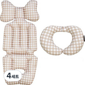 베베누보 사계절 양면 유모차 시트 라이너 + 목쿠션 세트
