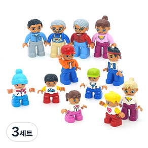 Pai 듀플로 호환 피규어 레고 블록 세트 가족놀이2