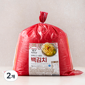 대상 종가 백김치 비닐