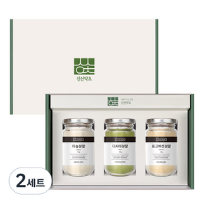 신선약초 조미료 마늘분말 + 다시마분말 + 표고버섯분말 선물세트