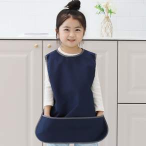 베베슈에뜨 여아용 딥파스텔 방수 민소매 앞치마