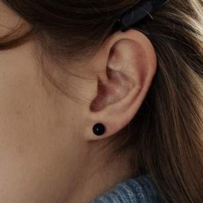 티오유 여성용 silver925 black onyx earrings TB013