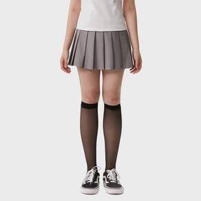 큐리티 C BASIC COLOR PLEATS 미니스커트