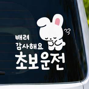 루키마켓 초보운전 스티커 운전연수 스티커 대형 리무버블시트지