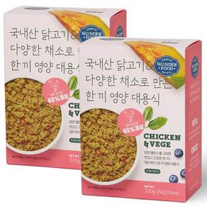 원더푸드 전연령용 강아지 한 끼 영양 대용식 사료 4p