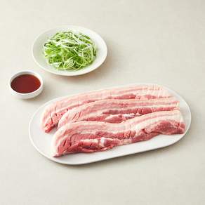 보담 무항생제 인증 바로 신선 한돈 칼집 미박 삼겹살 구이용 (냉장)