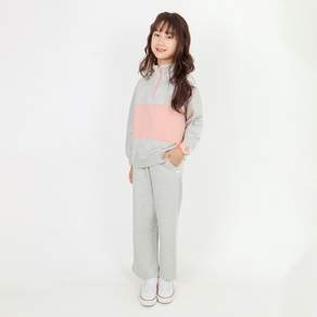 비아이주니어 반집업 스마일 상의 + 하의 세트