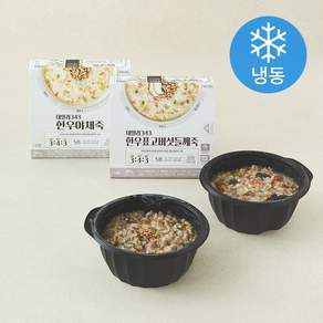 베베쿡 데일리343 한우야채죽 300g + 한우표고버섯들깨죽 300g 세트 (냉동)