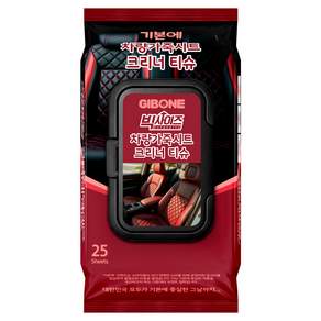 기본에 빅사이즈 차량가죽시트 크리너 티슈 캡형 25p