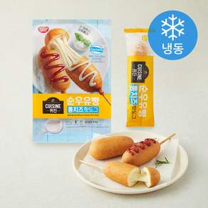 퀴진 순우유 통치즈 핫도그 (냉동)