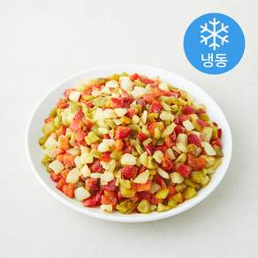 마당발 중국산 로스트 3종 야채 다이스 1.5cm (냉동)
