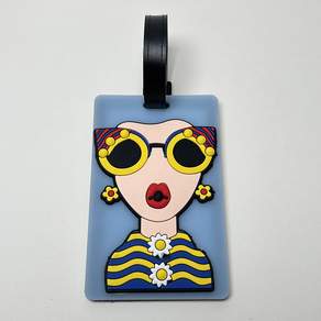 끄레앙 캐릭터 캐리어 여행 가방용 러기지 네임택 6.5 x 10 cm AK535