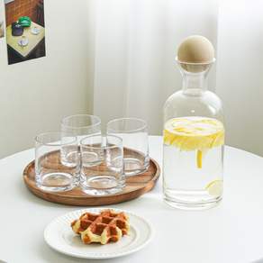 인블룸 홈카페 쿨링 물병 1200ml + 컵 4p 세트