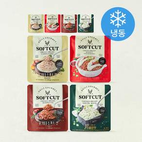 꼬기다 소프트컷 닭가슴살 100g x 4종 x 2개입 세트 (냉동)