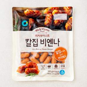 청정원 리치부어스트 칼집 비엔나 소시지