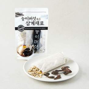 능이버섯 품은 삼계 재료