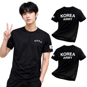KOREA ARMY 쿨링 로카 반팔 티셔츠 2p