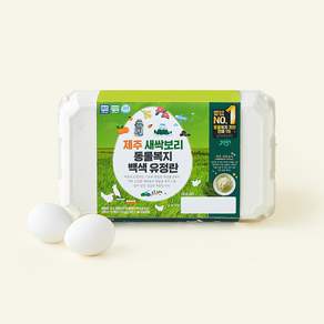 조인 동물복지 인증 제주 새싹보리 백색 유정란 780g