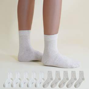 마이싹 코튼 무지 중목 양말 10켤레