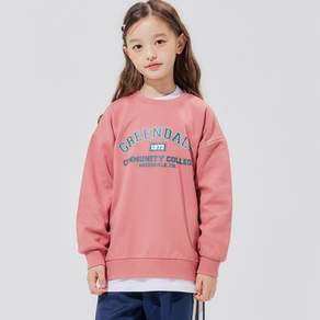 바브키즈 아동용 그린 데일리 맨투맨 티셔츠