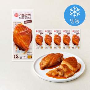 오뚜기 가뿐한끼 촉촉통살 닭가슴살 숯불바베큐맛 (냉동)