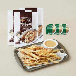 해맑은푸드 빠삭먹태구이 25g + 청양간장마요 소스 30g 세트