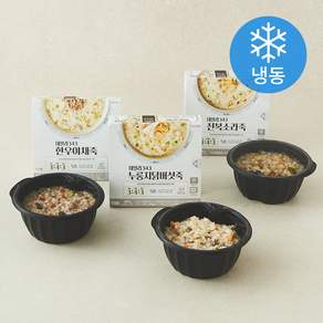 베베쿡 데일리343 프리미엄 한우야채죽 300g + 누룽지닭버섯죽 300g + 전복소라죽 300g A세트 (냉동)