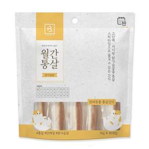브리더랩 반려동물 월간통살 스틱타입 간식